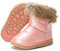 Gaatpot Stivali da Neve per Bambine e Ragazze Stivaletti Invernali Stivaletto Fodera Caldi Scarpe Stivale PU Antiscivolo Boots Pink 22EU = 23CN