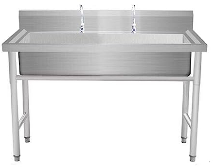 Fregadero Comercial Fregadero Industrial,Fregadero De Cocina Comercial De 1 Compartimento,Fregadero De Acero Inoxidable Independiente,Fregadero Utilitario(100cm/39in,单碗)