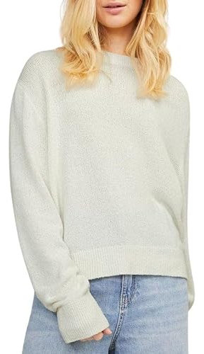 Jack & Jones Damen Jxdaisy Crew Neck Knit Pullover, Off White, M