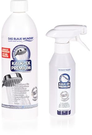 Das Blaue Wunder Kalk-Ex Premium mit Farbindikator & Geräteschutz Entkalker Konzentrat | extra stark und schonend | Bad Küche Geräte (1, 750ml)
