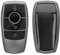 kwmobile Key Cover Compatible with Mercedes-Benz Smart Key Car Key (only Keyless) - Soft TPU Car Key Fob Protector Case - Black Matte/Black
