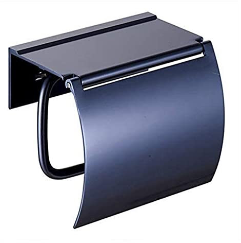 Toilettenpapierhalter Badezimmerzubehör Toilettenpapierhalter für Badezimmer, Toilettenpapierbox frei stanzender Aluminium-Papierhandtuchhalter Toilettenpapierrollenhalter (Farbe: Blau) Better life