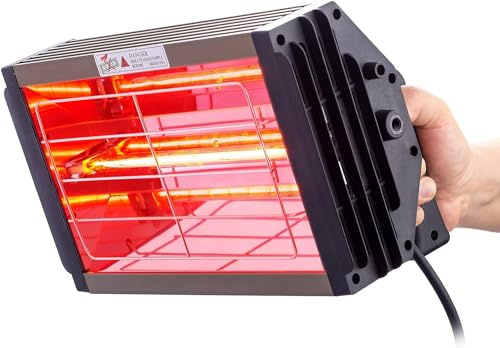DATOUBOSS 1000W Infrarot Lacktrockner, (1000W) | 0-90-Minuten-Timer, stufenloser 0-100°C Regelung und schneller Aushärtung für Spot-Repair & Lackarbeiten.