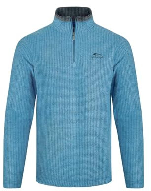 Weird Fish Newark 1/4 Zip Grid Fleece Sky Blue Size 3XL. (Jumper/Sweater/Fleece)