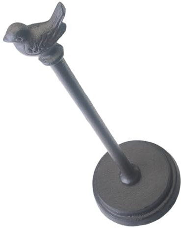 PRETYZOOM Papierhandtuchhalter aus Gusseisen, Vogel-Design, Küchenrollenhalter, Retro-Dekoration, Vintage-Dekoration, Unterschrank, Papierhandtuchhalter für die Küche