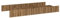 Lomadox Bettschublade Eiche Rillen Optik Aufbewahrung Unterbett-Kommode Bettkasten Bettauszug B/H/T: ca. 200,6/24/95,4-125,4 cm