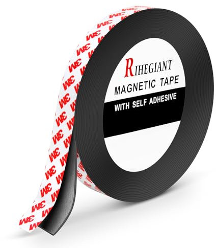 RIHEGIANT 3M magnetband selbstklebend - Flexibel magnetband mit selbstklebender Rückseite Vielseitig einsetzbar magnetleiste Frei zuschneidbar magnetstreifen Breite 30mm, Dicke 1,5mm, Länge 10m