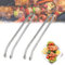 Pince Retourne Saucisse,2 Stück BBQ Würstchen Wendezange,Pince Barbecue Grill Up,Pince Barbecue Longue,Pince Barbecue Roulette,Pince à Grillade Roulette,Pince à Retourner les Saucisse BBQ