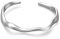 RIXERKOC Armreif Gold Damen Teardrop Manschette Armbänder für Frauen einstellbar 18K Gold plattiert klobige offene Manschette Armreif Armbänder (Silber)