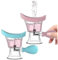 Ohsilv 2 Vasos para Lavado Ojos,Kit de Limpiador para Lavado Ojos,PresióN Aire Manual, Herramienta para Vaso de Limpieza de Ojos, Enjuague para Ojos, Vaso de BañO para Ojos de Silicona