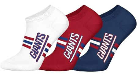 NFL Unisex Ny Giants 3pk Sneaker Socks Sport socks (3er Pack)