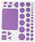 STOBOK Quilling-schablonenbrett, Papier, Quilling-schablonenbrett, Kunststoff, Quilling-Design, Kork-rückseite, Arbeitsbrett, Quilling-Werkzeuge, Zubehör Für DIY-papierstreifen, Lila