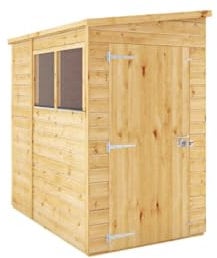 WALTONS | 6ft x 4ft Premium Shiplap Pent | Modular Wooden Garden Storage Shed | 6x4 | 1.8m x 1.2m | Tongue and Groove | Felt Included | 10 Year Guarantee