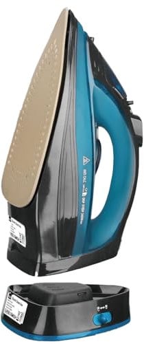 Kabelloses Dampfbügeleisen 2400 W, Powersteam Ultra Keramiksohle, Selbstreinigungs- und Wassersprühfunktion, auslaufsicher, Dampfbügeleisen, automatische Abschaltung