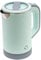 500ML Wasserkocher Klein, Edelstahl-Teekanne, Sockel mit Aufbewahrungsfunktion für das Netzkabel, Mini Camping Wasserkocher mit 600W für Reisen Camping Wohnwagen oder Unterwegs (Grün)