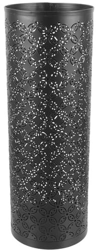 Garneck Sturdy Iron Umbrella Holder Large Capacity Storage Bucket for Home Office Garden Versatile Organizer for Umbrellas Canes More Stylish Design for Entryway Decor