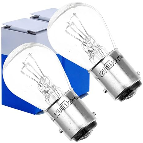 P21/5W 380 Brake Tail Light Bulb BAY15D 12V Clear Rear Stop Car Bulbs ( E-Marked MOT UK & Europe Road Legal use, Staggered Pins, Dual Filament, ECE regulation 37) Cars, Trailers, Motorcycles - 2 PACK
