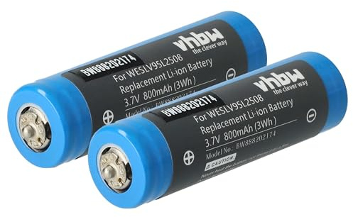 vhbw 2X Akku kompatibel mit Panasonic ES-LT70, ES-LT6N, ES-LT6A, ES-LT4N, ES-LV61, ES-LT6 Rasierer (800 mAh, 3,7 V, Li-Ion)