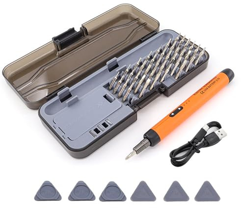 38 in 1 Elektro-Schraubendreher-Set, Elektrowerkzeug, Schraubendreher-Bits, Reparatur für Telefon, Brille, Uhr, PC, Kamera, professionelle Wartung
