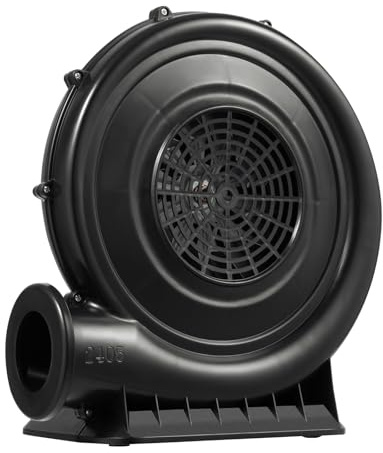 awolsrgiop Ventola per castello gonfiabile da 370 W, soffiatore permanente ad alta pressione, ventola gonfiabile, gonfiabile, 340 m³/h, grande volume d'aria, silenziosa, ventilatore radiale, per