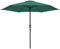 LOLAhome Parasol fijo de Ø270 cm, Verde, mástil Ø38mm de aluminio Gris, con Antiviento y Manivela, Elegante y Duradero, tratamiento Anti-corrosión, Para Exterior, Jardín, Terraza