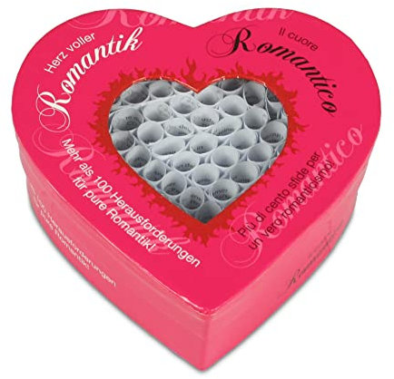 Tease & Please Herz Voller Romantik (DE-IT) - Gesellschaftsspiele für Erwachsene für intime Momente zu Zweit - Lustige Spiele für Erwachsene mit 100 Frechen Aufgaben