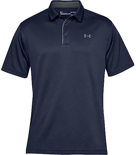 Under Armour Men Tech Polo Polo - Midnight Navy/Graphite/Graphite (410), XS