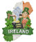 Kesheng Ireland Fridge Magnet Luck of the Irish Souvenir for Home Kitchen Decoration