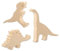Eduplay Schnitz-Rohlinge Dinosaurier, 3er-Set