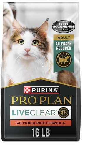 Purina Pro Plan LiveClear Cat Allergen Reducing Adult Dry Cat Food With Salmon and Rice
