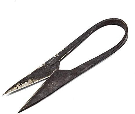 Vehi Mercatus Handgeschmiedete Bügelschere Klinge ca. 4 cm