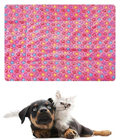 BOENTA Katzendecke Hundedecken Waschbar Dicke Haustierdecke Welpendecken Hundebett Zubehör Katzenbetten Katzendecke Kätzchenbett Flauschige Decke pink,l