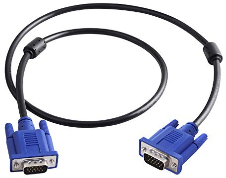 PASOW VGA to VGA Monitor Cable HD15 Male to Male for TV Computer Projector (3 Feet)
