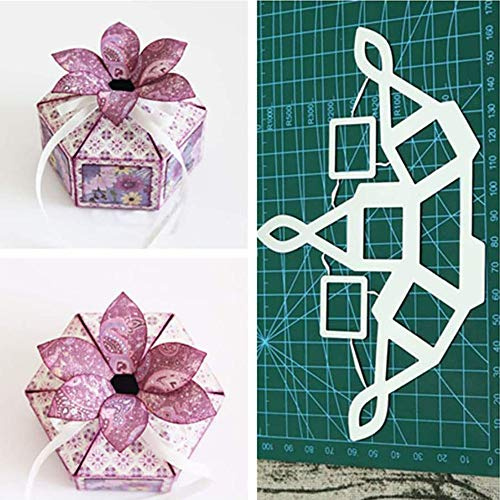 YunTrip Blumen-Stanzformen für Kartenherstellung, Geschenkbox, Metallstanzformen, DIY-Scrapbook-Schablone, Form für Alben, Prägung, Foto-Kunsthandwerk, Papierkarten, dekorative Bastelarbeiten
