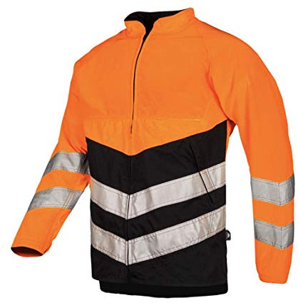 BasePro Hi Vis Chainsaw Jacket Class 1 (1RI1), Forestry jacket, Protective Arborist Jacket, (M)