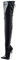BeAUZQ Stivali Alti alla Coscia Sexy sopra Il Ginocchio da Donna 18 cm Tacchi Alti Sottili in Metallo Punta a Punta Stivali Alti alla Coscia con Lacci Stripper Club Pole Scarpe da Ballo,Nero,42