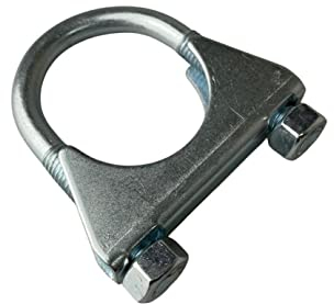 Boltza® 57mm Universal Saddle Style U Bolt Clamp, Exhaust Heavy Duty Clamp with Nuts x1