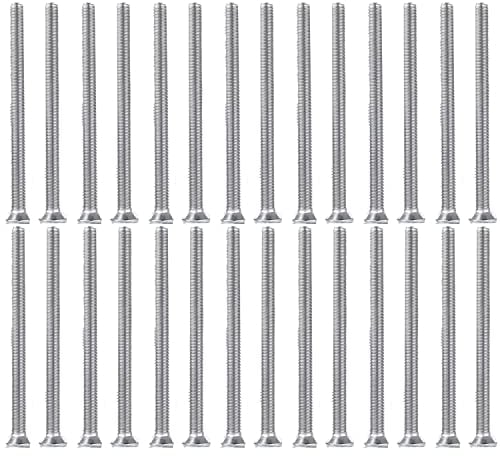 50 Viti di Uscita Extra Lunghe per Prese Elettriche, Montaggio Dispositivi, Estensore per Prese Fisse e Affondate (15-81 x 3,8 cm)