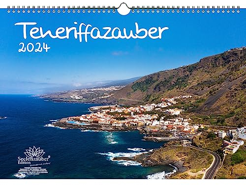 Teneriffazauber DIN A3 Kalender für 2024 Teneriffa Santa Cruz Urlaub Strand Spanien - Geschenkset Inhalt: 1x Kalender, 1x Weihnachtskarte (insgesamt 2 Teile)