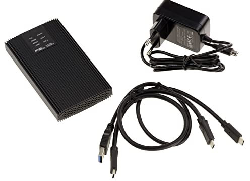 KALEA-INFORMATIQUE Boitier Aluminium USB 3.2 10G pour Deux SSD M2 NVMe. Montage indépendant des Deux disques, ou en Hardware Raid 0 1 Large. Interface USB A ou C