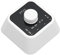 Wireless Page Turner Pedal, Rechargeable Music Page Turner, Bluetooth Foot Pedal Page Turner, Compatible with IOS, Android, Windows System (White)