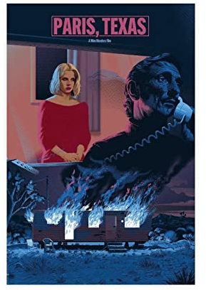 EDSC Poster aus Leinwand, Motiv: Paris, Texas, Schlafzimmer, Dekoration, Sport, Landschaft, Büro, Zimmer, Dekoration, Geschenk, Rahmen: 30 x 45 cm