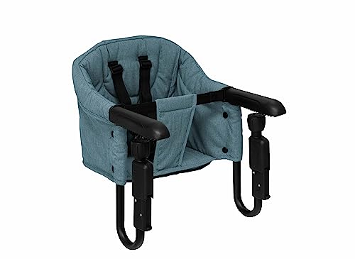 Casualplay Clip-up Chaise haute de table avec tissu hydrofuge et bouton de fixation confortable Vert