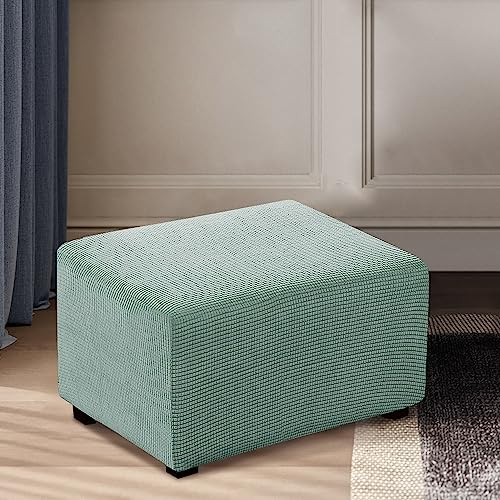 Hockerbezug Quadratisch/Rechteckig Ottoman Cover Ottomane Schonbezug Hocker Hussen für Fußhocker Stretch Ottomane Abdeckung Hocker Protector Hockerabdeckung ( Color : #7 , Size : Rectangle Ottoman S-S