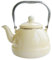 Bollitore da tè giallo per fornello smaltato, per campeggio all'aperto, bollitore da tè caldo, decorazione vintage per la cucina della fattoria, 1,6 L