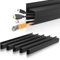 Cable Management Under Desk, Cable Management J Channel for Desk, Cable Hider Under Desk-Easy Installation Without Drilling Required.
