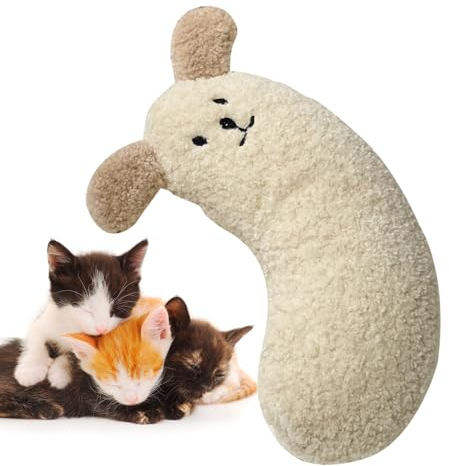 Jomewory Hundehalskissen | U-förmiges Hundekissen mit Hundemotiv – Bettkissen für Katzen, Nackenstützkissen für Haustiere, Kuscheln, halbe Donuts, beruhigendes Spielzeug