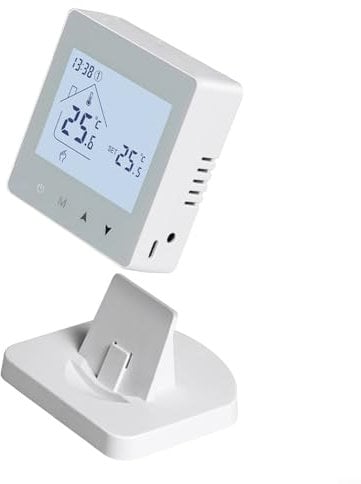 Smart Thermostat for Combi Boiler, WiFi Thermostat Works with -Alexa, Google Home, Support Programmer/Voice/APP Remote Smart Heating Control