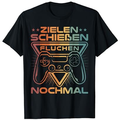 Zocken Lustiges Herren Gaming Controller Zocker RPG T-Shirt
