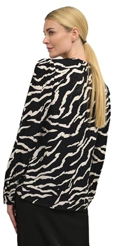 KAFFE Damen Bluse Langarm KAsomia Damen Bluse Langarm V-Ausschnitt Mit Print Lange Ärmel